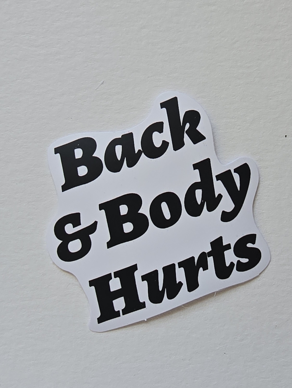 10/$10 Bath & Body Hurts Sticker